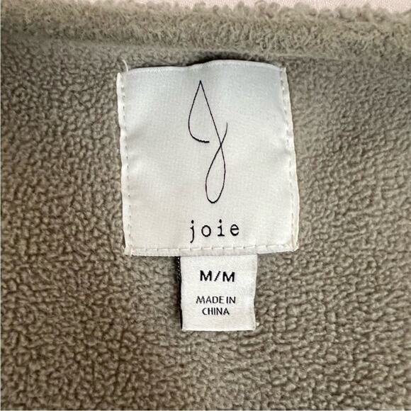 Joie Sage Green Boucle Sherpa Teddy Fleece Lined  Button Down Jacket - Medium - Picture 3 of 9